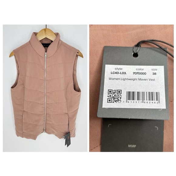 KJUS NEW Maven Lightweight Vest Size Medium‎ 38 Insulated Golf Ski NWT Clay - Picture 1 of 15